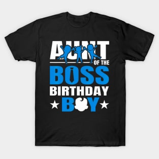 Aunt Of The Boss Birthday Boy Baby Decorations T-Shirt